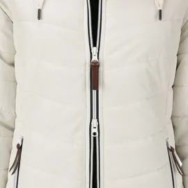 Dry Fashion Damen Steppmantel Wintermantel Göteborg - Winterjacke Steppjacke Winter Mantel für Frauen Atmungsaktiv Gefüttert in Beige Größe 38 - 38