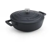 masterclass Aluminiumguss-Auflaufform, schwarz, flach, 24 cm, 2,5 Liter, Geschenkbox