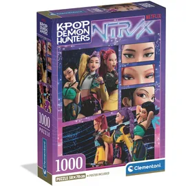CLEMENTONI K-Pop Demon Hunters, - Compact 1000 brikker