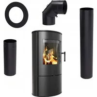 Kratki Kaminofen aus STAHL ROLLO Ø 150 8 kW