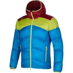La Sportiva Winterjacke Nature Down (Primaloft Isolierung) blau/lime/burgund Herren