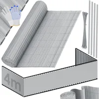 Kesser Balkonverkleidung 100 x 400 cm Hellgrau PVC