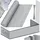 Kesser Balkonverkleidung 100 x 400 cm Hellgrau PVC