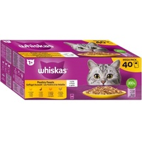 Whiskas 1+ Geflügel Auswahl in Gelee