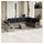 vidaXL Gartensofa-Set 11-tlg. grau Polyrattan