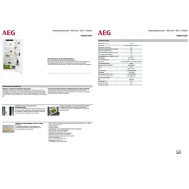 AEG OSK5O12EF Einbaukühlschrank (203 l, 1225 mm hoch)