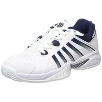 K-Swiss Herren Tennisschuh Receiver V Tennisschuhe in white-peacoat-silver, Größe 45 - weiß