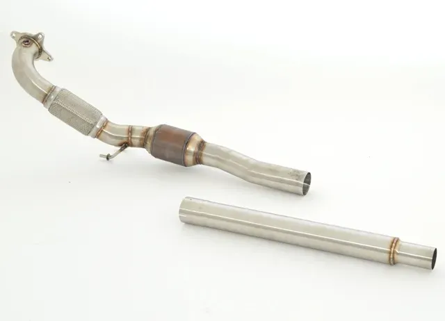 Friedrich Motorsport 76mm Downpipe 200 Zellen SportKat für VW Scirocco 3 08-