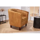 Riess-Ambiente Sessel HEMINGWAY Samt 0 x 0 x 0 cm Senfgelb