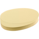 Franken Moderationskarten Oval, 190 x 110 mm, 500 Stück, gelb, UMZ 1119 04