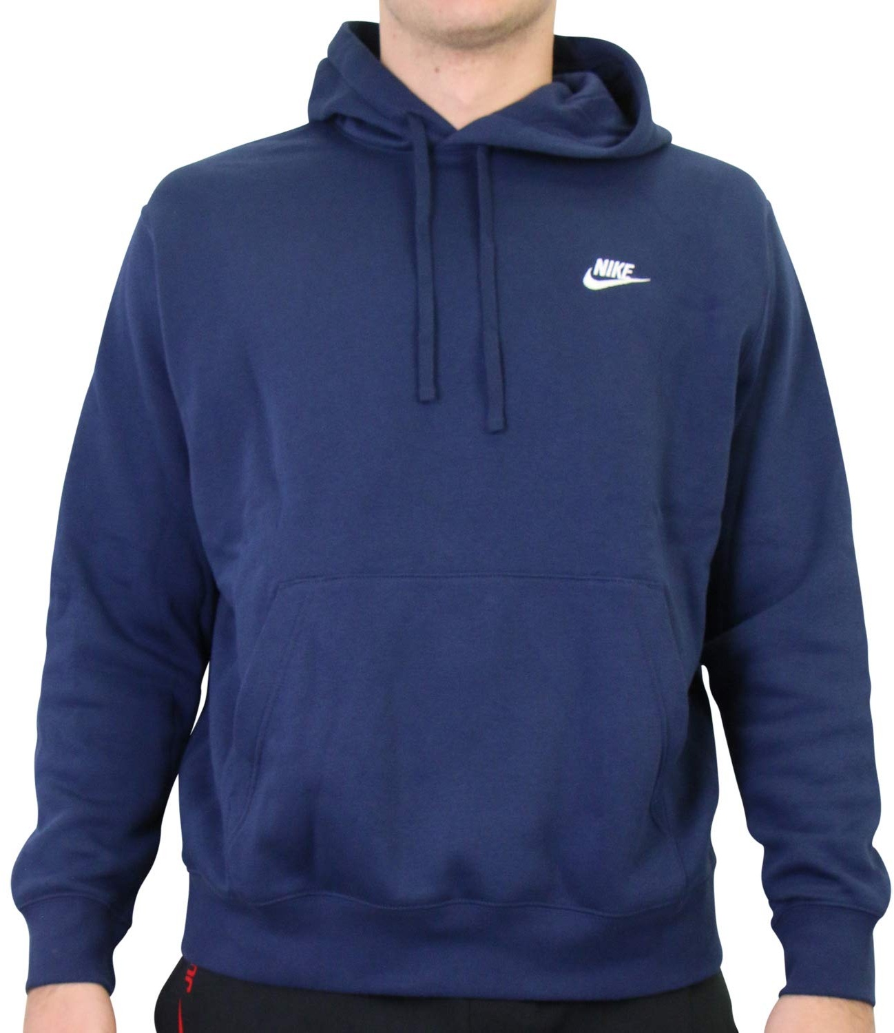 Nike Herren Sportswear Club Fleece Hoodie, Midnight Navy/Midnight Navy/White, XXL