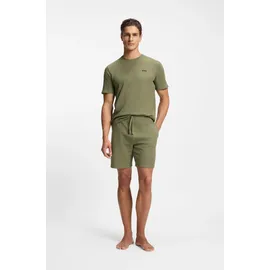 Boss Pyjamaoberteil "Waffle T-Shirt", Herren, Gr. L, open grün 349, Obermaterial: 60% Baumwolle, 40% Polyester, regular fit, Rundhals, Shirts