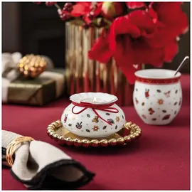 Villeroy & Boch Teelichthalter Toy's Delight Porzellan Rot/Weiß