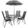 VCM my garden Sitzgruppe anthrazit Textilene, Metall, 5-teilig
