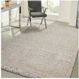 merinos Hochflor-Teppich Recycle Floki beige B/L: ca. 60x110 cm - beige