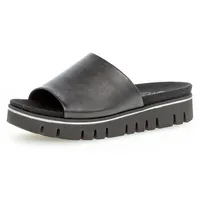 Gabor Pantolette, Plateau, Sommerschuh, Schlappen in Komfortschuhweite G (weit) schwarz 37 EU (4 UK)