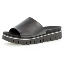 Gabor Pantolette, Plateau, Sommerschuh, Schlappen in Komfortschuhweite G (weit) schwarz 37 EU (4 UK)