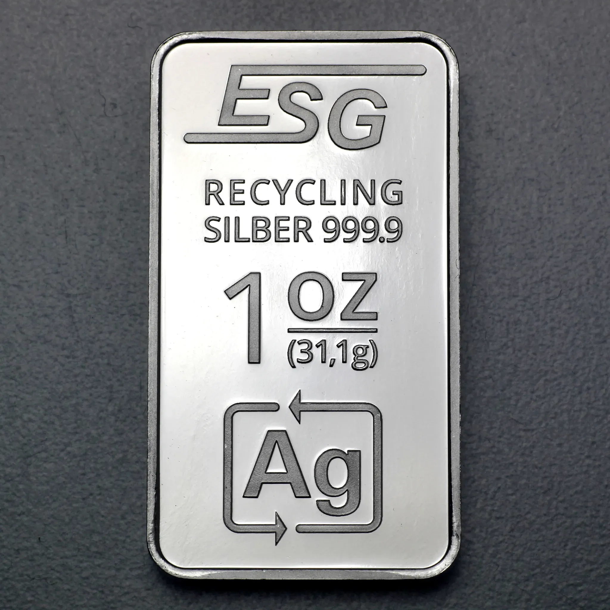 Recycling Silberbarren 1oz ESG