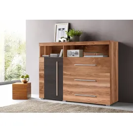OTTO home Roger 120 x 92 x 38,5 cm Braun / Schwarzwood