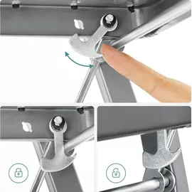 Songmics Klapptritt 3 Stufen