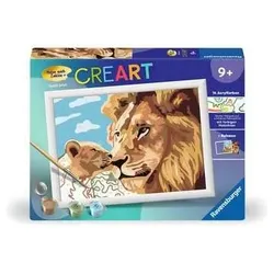 Ravensburger CreArt Malen nach Zahlen 23995 Löwe mit Baby ab 9 Jahren