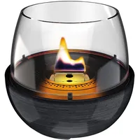 Kleining Tischfeuer Tulip Ø 18 cm Schwarz