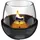 Kleining Tischfeuer Tulip Ø 18 cm Schwarz