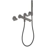 Hansgrohe Axor Citterio C 3-Loch Wannenarmatur Polished Black Chrome