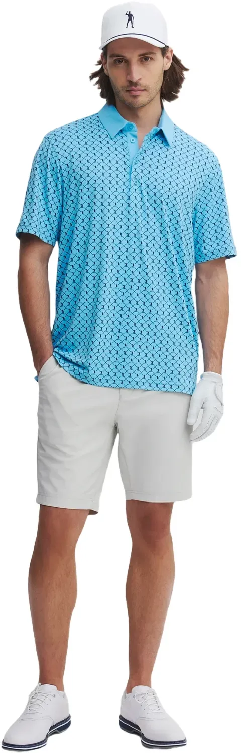 Seve Polo Icon Allover, hellblau