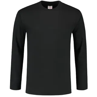 Tricorp 101015 Casual Langarm T-Shirt, Waschbar 60°C, 95% Gekämmte Baumwolle/5% Elastan, Spandex, 200g/m2, Weiß, Größe 7XL