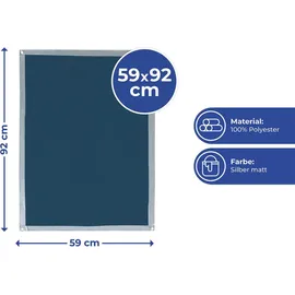 Wenko Fenster-Sonnenschutz in Blau - (L)92 x (B)59 cm,