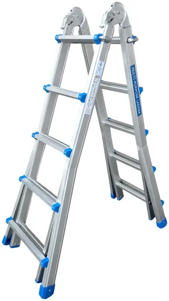 S.T.P. New Blue A20NB5, 2 x 10 Sprossen, 5 m  Teleskop-Aluminiumleiter  Geschätzte Arbeitshöhe 6 m