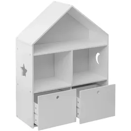 Mobili Rebecca Rebecca Mobili Kinderbuchregal 97 x 72,5 x 30 cm Weiß