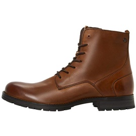 JACK & JONES Herren Jfworca Leather Cognac 19 Chukka Boots, Cognac, 42 EU