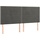 vidaXL Boxspringbett mit Matratze & LED Dunkelgrau 160x200 cm Samt