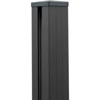 GROJA Zaunpfosten 9 x 9 x 190 cm Anthrazit/Aluminium