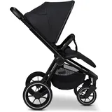 Babywelt MOON SPORT onyx/melange, Sportwagen-Buggy mit Liegefunktion, bis 22kg, UV-Schutz 50+, zusammenklappbar, großer Korb, Kollektion 2025