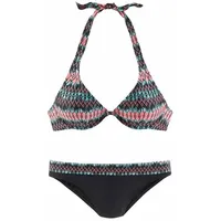 HOMEBOY Bügel-Bikini Damen Schwarz/Rosa 38 Cup B