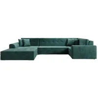 Luxusbetten24 Schlafsofa Designer Sofa Velio, mit Schlaffunktion grün