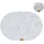 MIQIO Platzset waschbar, aus Filz, hellgrau, 44 x 29 cm