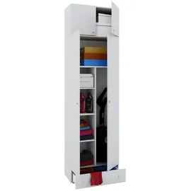 VCM Vandol Waschmaschinenschrank 70 x 238 x 40 cm weiß