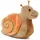 Schaffer Magnet-Schnecke Adele 9 cm Orange-braun