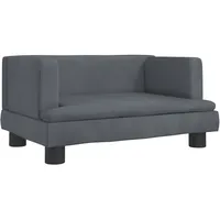vidaXL Kindersofa Dunkelgrau 60x40x30 cm Samt