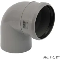 Ostendorf HTsafeB Bogen 87,5 Grad Abwasserrohr