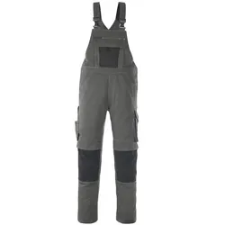 Latzhose "LEIPZIG" Unique - 90C46 - dunkelanthrazit/schwarz