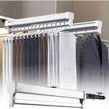 KSTORE Ausziehbare Kleiderstange für Kleiderschränke verschiebbare Kleiderschrank verstellbare 35–80 cm Lange Schiene, ideales Schrank-Organizer-Rack,40cm