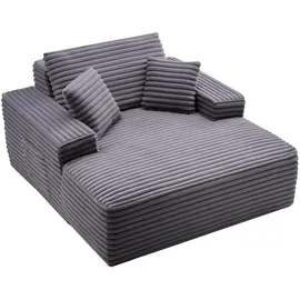 Vevor Schlafcouch gepolstert 124 cm Grau
