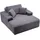 Vevor Schlafcouch gepolstert 124 cm Grau
