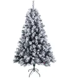 SVITA Künstlicher Weihnachtsbaum Schnee Deko Tannenbaum Kunstbaum PVC 180 cm