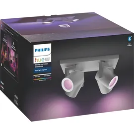 Philips Hue White and Color Ambiance Argenta 4-flg. aluminium